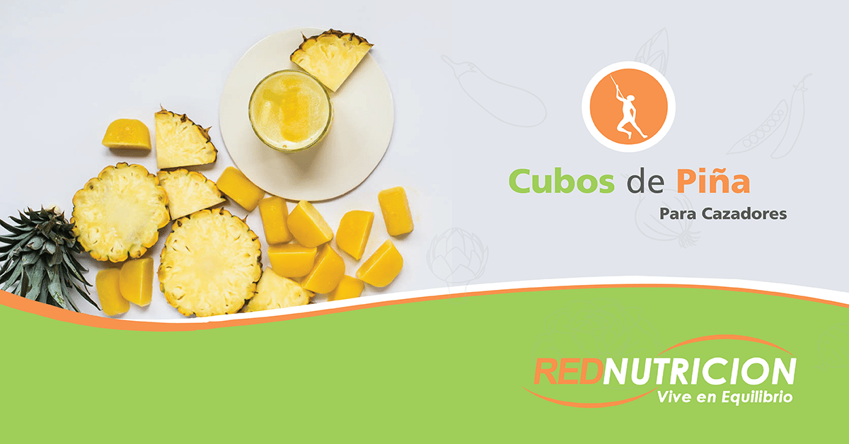 Cubos de piña apanados en almendras para Cazadores | Rednutricion ...